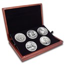 2015 5 oz Silver ATB 5-Coin Set (Elegant Display Box)