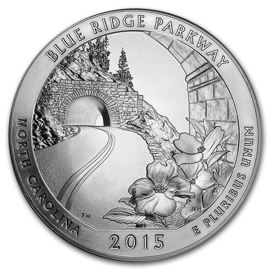 2015 5 oz Silver ATB Blue Ridge National Parkway, NC