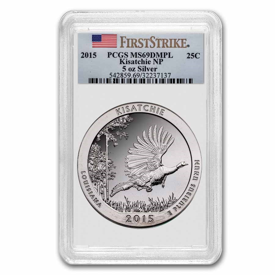 2015 5 oz Silver ATB Kisatchie MS-69 DMPL PCGS (FirstStrike®)