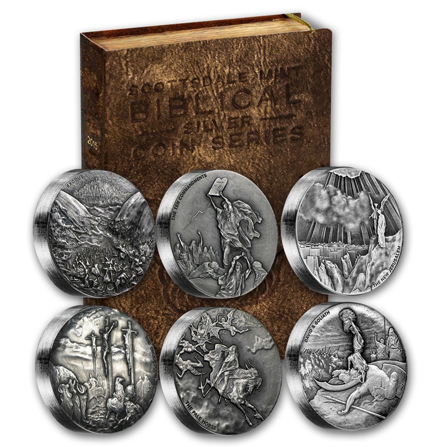 Buy 2015 6-Coin Silver Set - Biblical Series (Random Serial #'s) | APMEX