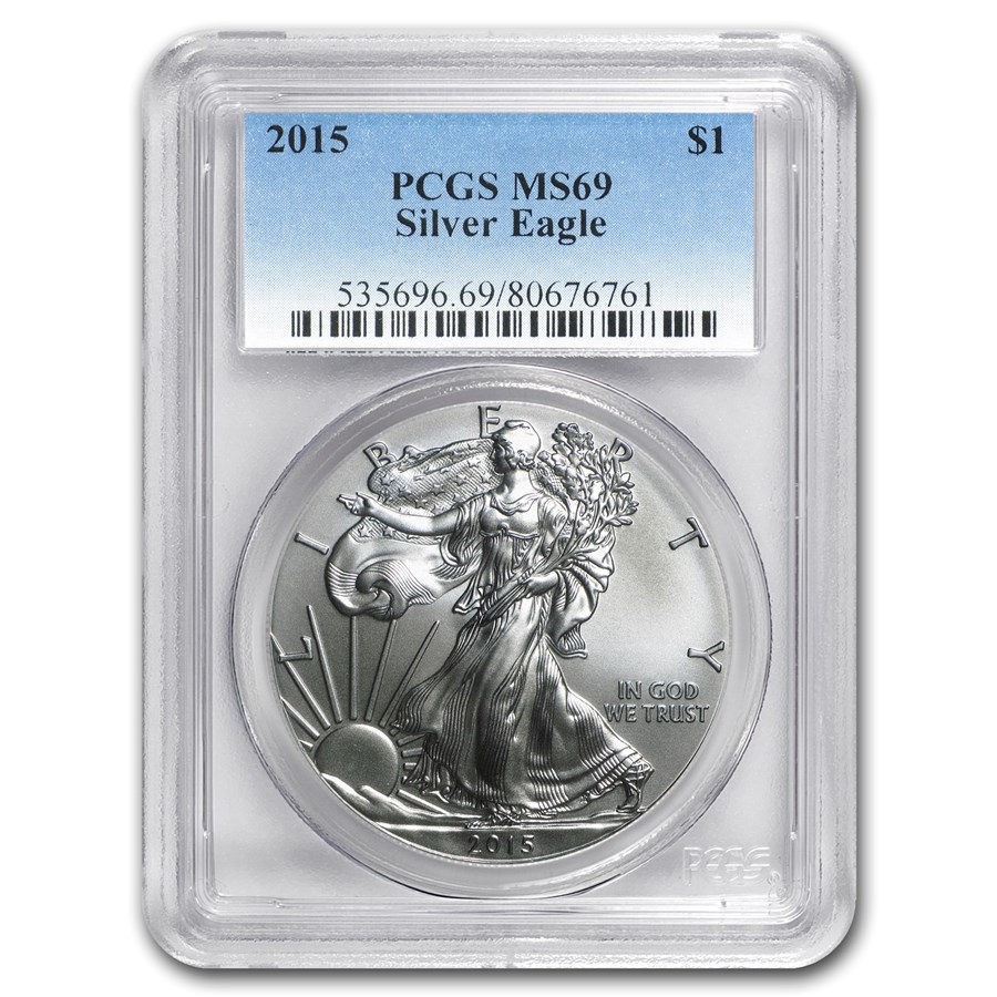 2015 American Silver Eagle MS-69 PCGS