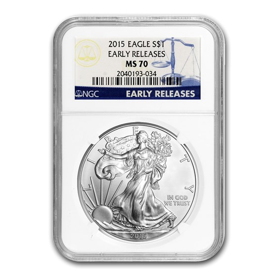 2015 American Silver Eagle MS-70 NGC (Early Releases) 2015 American Silver Eagle MS-70 NGC (Early Releases)