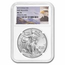 2015 American Silver Eagle MS-70 NGC (FR, Eagle Label)