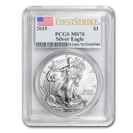 2015 American Silver Eagle MS-70 PCGS (FirstStrike®) 2015 American Silver Eagle MS-70 PCGS (FirstStrike®)