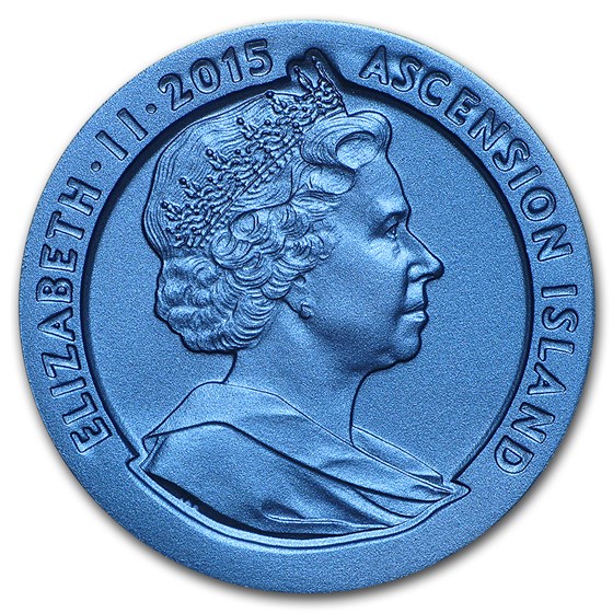 Buy 2015 Ascension Island Silver 1 Crown Tuppenny Blue Stamp APMEX