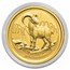 2015 Australia 1/10 oz Gold Lunar Goat BU (Abrasions)