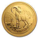 2015 Australia 1/2 oz Gold Lunar Goat BU