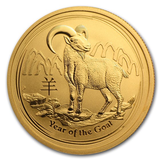 2015 Australia 1/2 oz Gold Lunar Goat BU 2015 Australia 1/2 oz Gold Lunar Goat BU
