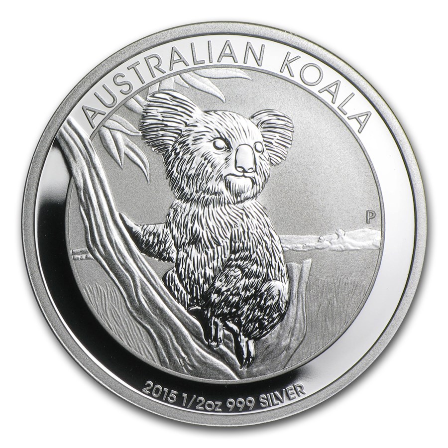 2015 Australia 1/2 oz Silver Koala BU