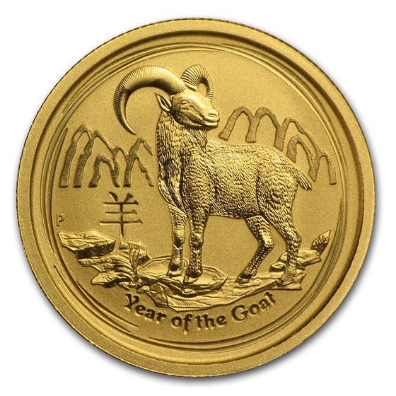 2015 Australia 1/4 oz Gold Lunar Goat BU 2015 Australia 1/4 oz Gold Lunar Goat BU