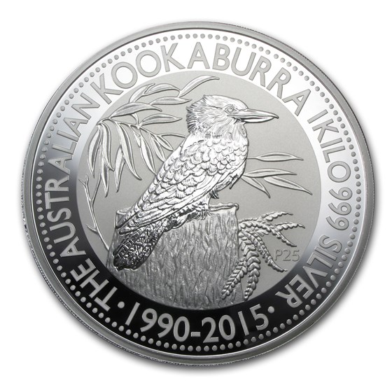 2015 Australia 1 kilo Silver Kookaburra BU