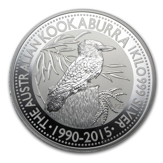 2015 Australia 1 kilo Silver Kookaburra BU 2015 Australia 1 kilo Silver Kookaburra BU