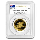 2015 Australia 1 oz Gold Wedge Tailed Eagle PR-70 PCGS (HR)