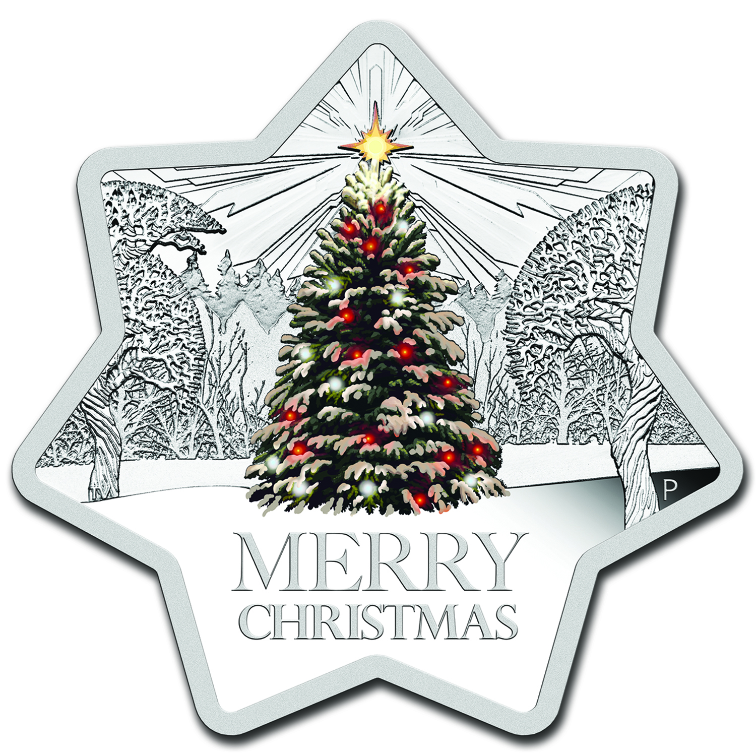 2017年　STAR SHAPED CHRISTMAS 1oz銀貨 Buy 2015 Australia 1 oz Silver Christmas Tree (Star Shaped) | APMEX