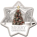 2015 Australia 1 oz Silver Christmas Tree (Star Shaped)