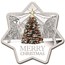 2015 Australia 1 oz Silver Christmas Tree (Star Shaped)
