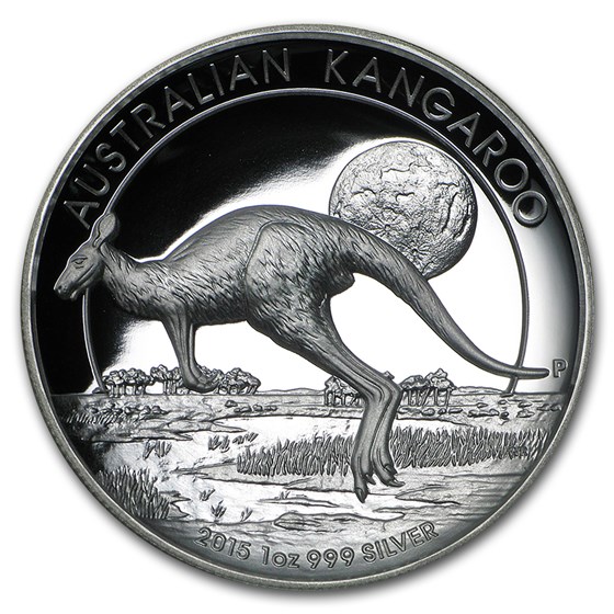 2015 Australia 1 oz Silver Kangaroo Proof (High Relief)