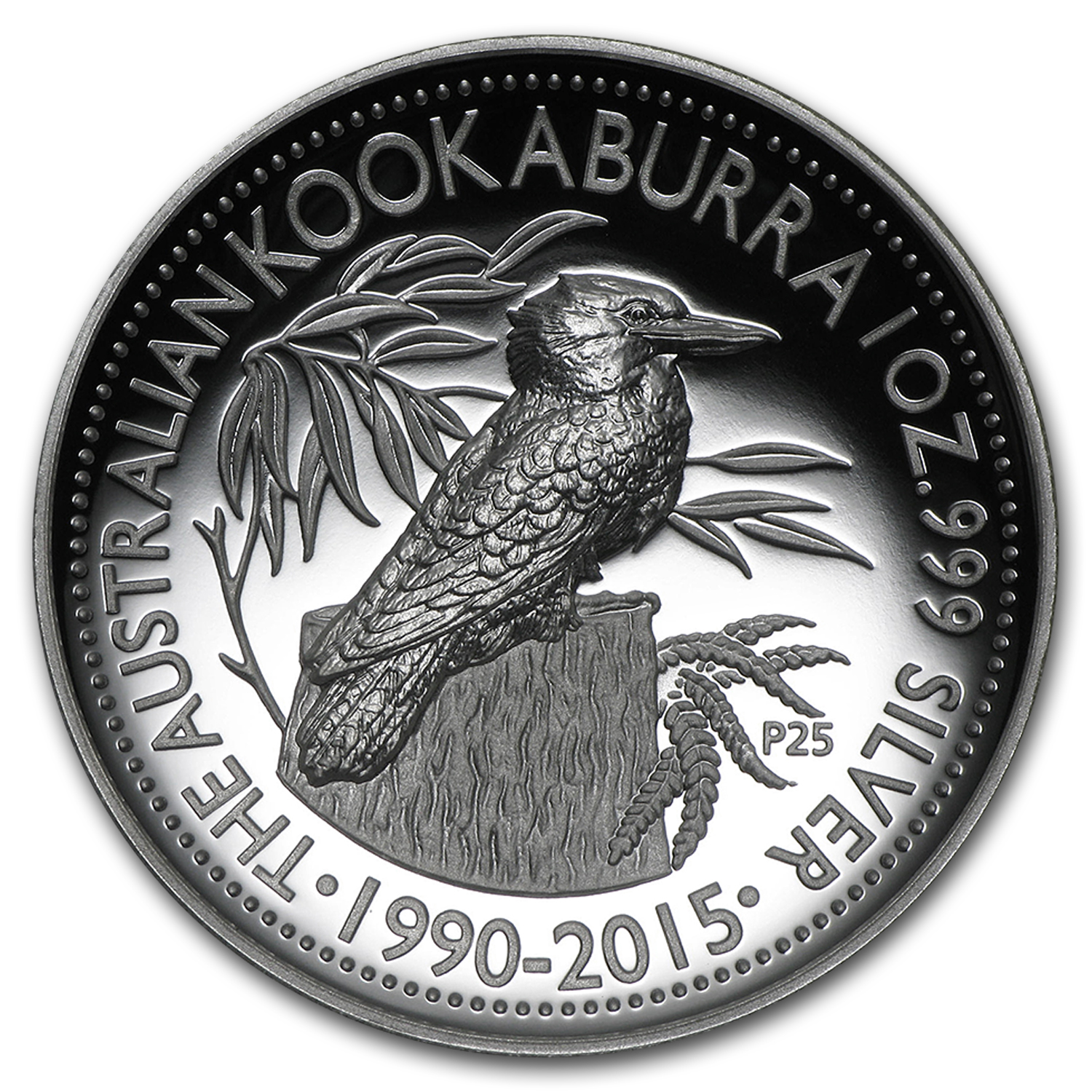 Buy 2015 Australia 1 oz Silver Kookaburra 25th Anniv Proof (HR