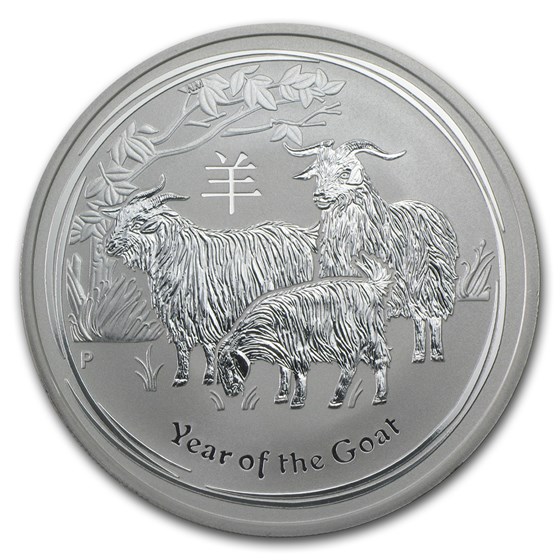 2015 Australia 1 oz Silver Lunar Goat BU (Series II) 2015 Australia 1 oz Silver Lunar Goat BU (Series II)