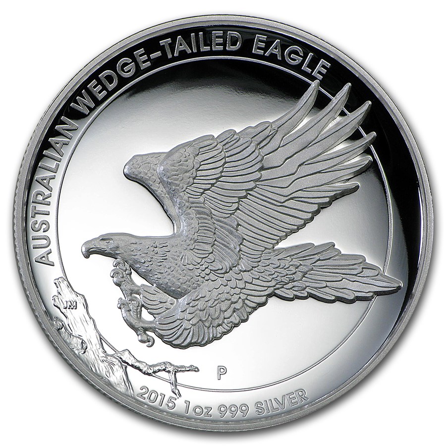 2015 Australia 1 oz Silver Wedge Tailed Eagle Proof (High Relief)