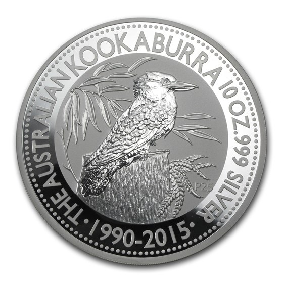 2015 Australia 10 oz Silver Kookaburra BU