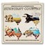 2015 Australia 4-Coin 1 oz Silver Sunburnt Colorized Proof Set