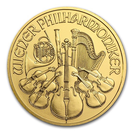 2015 Austria 1/10 oz Gold Philharmonic BU