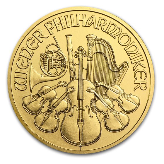 2015 Austria 1/2 oz Gold Philharmonic BU 2015 Austria 1/2 oz Gold Philharmonic BU