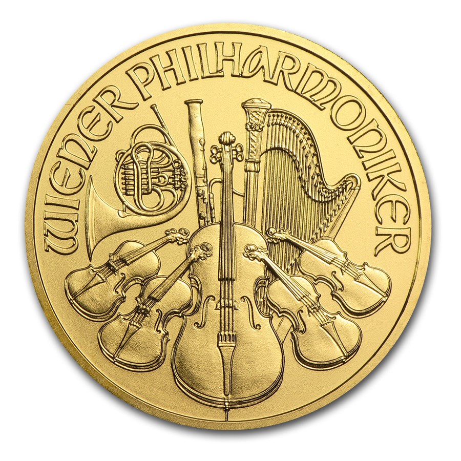 2015 Austria 1/4 oz Gold Philharmonic BU