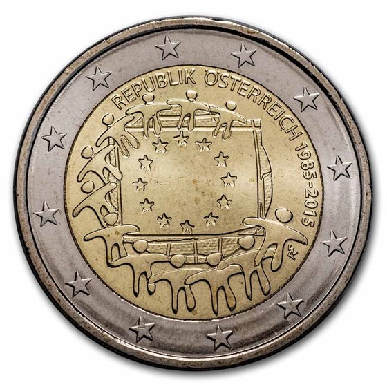 2015 Austria 2 Euro EU Flag BU 2015 Austria 2 Euro EU Flag BU