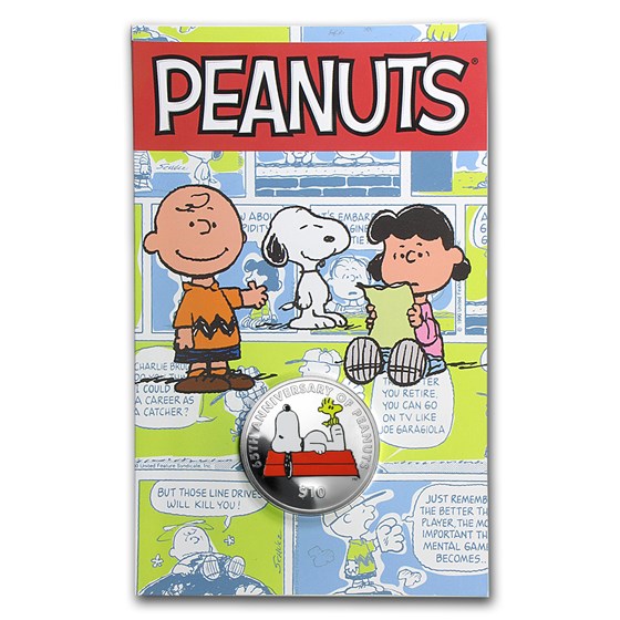 2015 British Virgin Islands 1 oz Silver $10 65th Anniv of Peanuts 2015 British Virgin Islands 1 oz Silver $10 65th Anniv of Peanuts