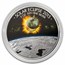 2015 Burkina Faso 3 oz Silver Solar: Eclipse of the Sun
