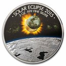 2015 Burkina Faso 3 oz Silver Solar: Eclipse of the Sun