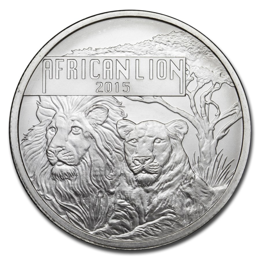 2015 Burundi 1 oz Silver African Lion (BU)