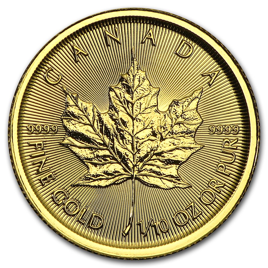2015 Canada 1/10 oz Gold Maple Leaf BU