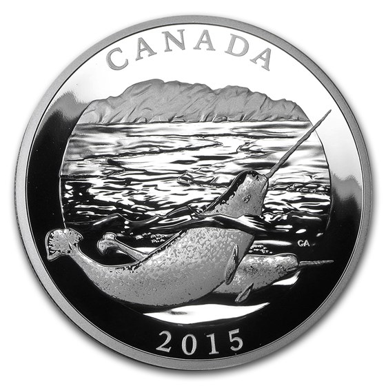 2015 Canada 1/2 kilo Proof Silver $125 Narwhal 2015 Canada 1/2 kilo Proof Silver $125 Narwhal
