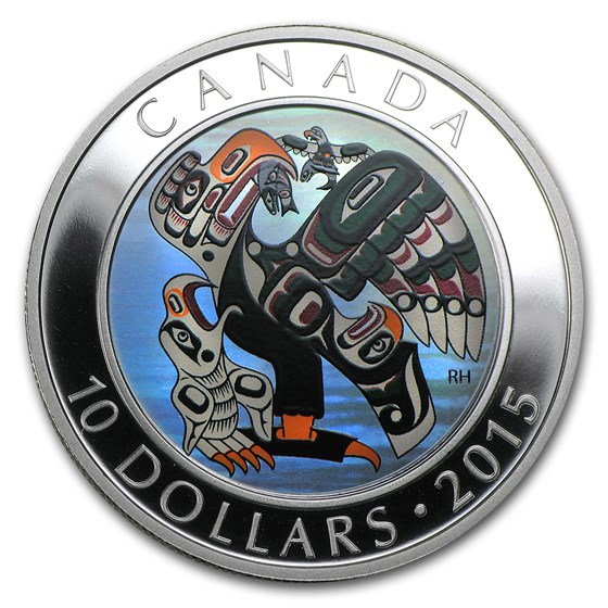 2015 Canada 1/2 oz Silver $10 First Nations Art Mother and Baby 2015 Canada 1/2 oz Silver $10 First Nations Art Mother and Baby