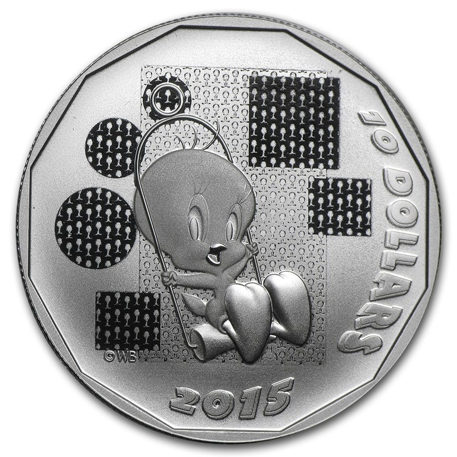 2015 Canada 1/2 oz Silver $10 Looney Tunes Tweety