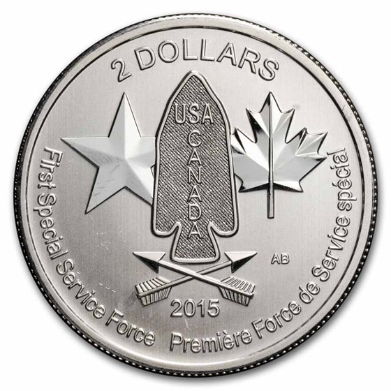2015 Canada 1/2 oz Silver $2 Devil's Brigade BU (Spotted) 2015 Canada 1/2 oz Silver $2 Devil's Brigade BU (Spotted)