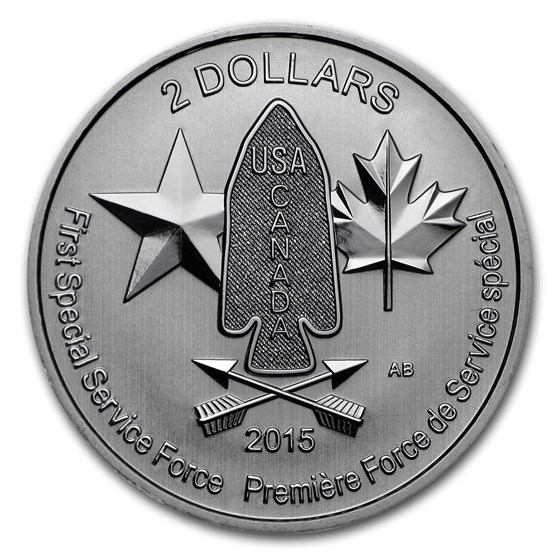 2015 Canada 1/2 oz Silver $2 Devil's Brigade BU 2015 Canada 1/2 oz Silver $2 Devil's Brigade BU