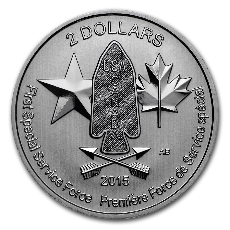 2015 Canada 1/2 oz Silver $2 Devil's Brigade BU