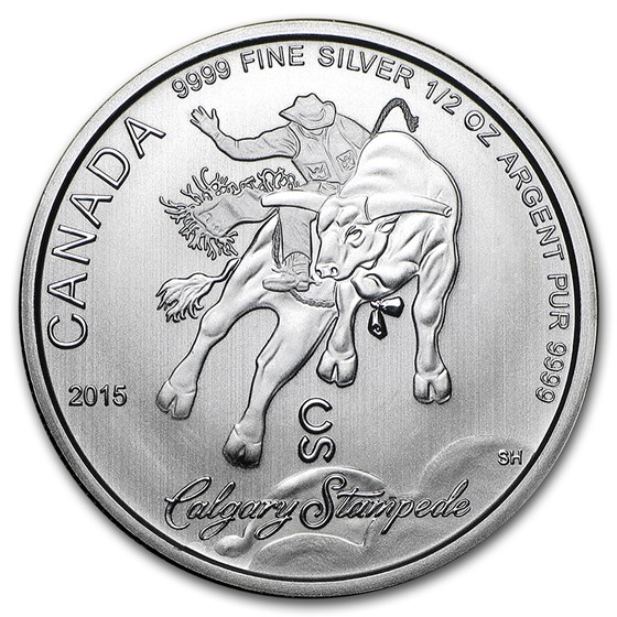 2015 Canada 1/2 oz Silver Calgary Stampede BU 2015 Canada 1/2 oz Silver Calgary Stampede BU