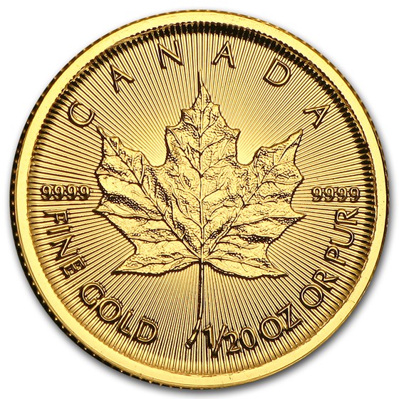 2015 Canada 1/20 oz Gold Maple Leaf BU
