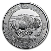 2015 Canada 1 25 Oz Silver 8 Bison Bu Silver Coin Apmex