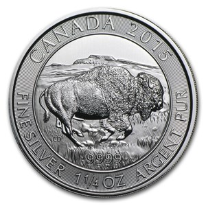 2015 Canada 1 25 Oz Silver 8 Bison Bu Silver Coin Apmex