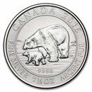 2015 Canada 1.5 oz Silver $8 Polar Bear & Cub BU
