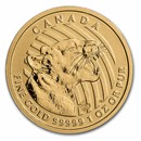 2015 Canada 1 oz Gold Growling Cougar .99999 BU (Damaged)