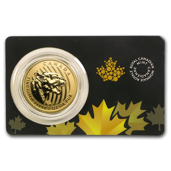 2015 Canada 1 oz Gold Growling Cougar .99999 BU (Dmgd Assay) 2015 Canada 1 oz Gold Growling Cougar .99999 BU (Dmgd Assay)