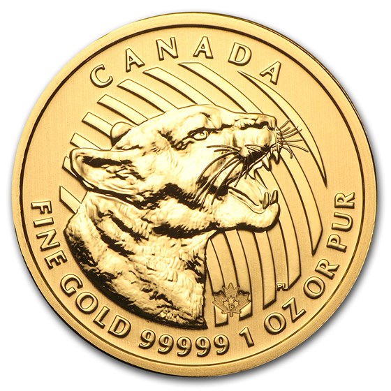 2015 Canada 1 oz Gold Growling Cougar .99999 BU (No Assay) 2015 Canada 1 oz Gold Growling Cougar .99999 BU (No Assay)