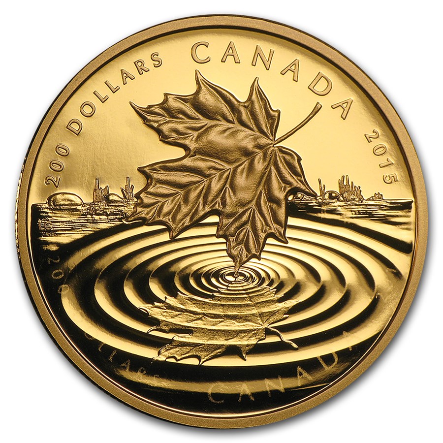 Buy 2015 Canada 1 oz Proof Gold 200 Maple Leaf Reflection APMEX